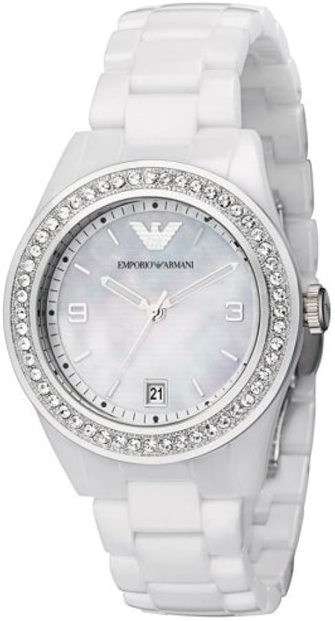 Armani white Ceramica mother of pearl AR1426