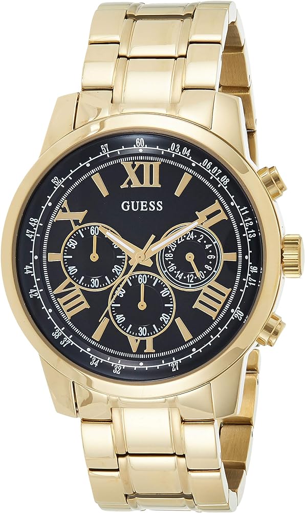 GUESS HORIZON MENS GOLD WATCH