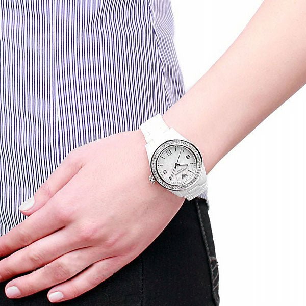 Armani white Ceramica mother of pearl AR1426