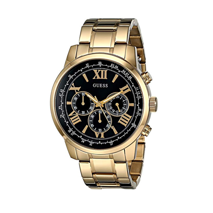 GUESS HORIZON MENS GOLD WATCH