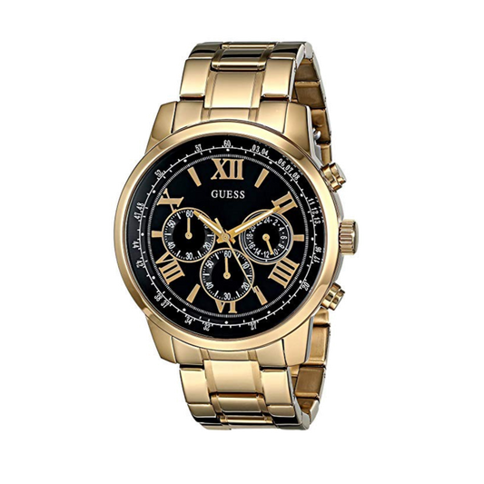 GUESS HORIZON MENS GOLD WATCH