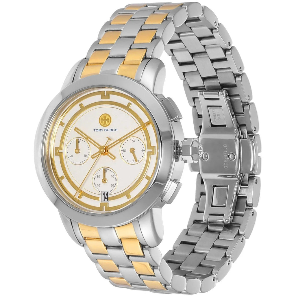 Tory Burch Ladies Chronograph Two Tone