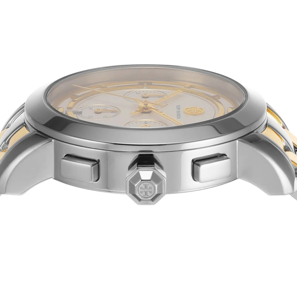 Tory Burch Ladies Chronograph Two Tone