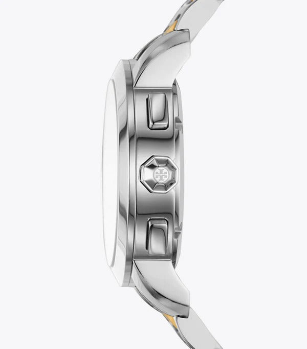 Tory Burch Ladies Chronograph Two Tone