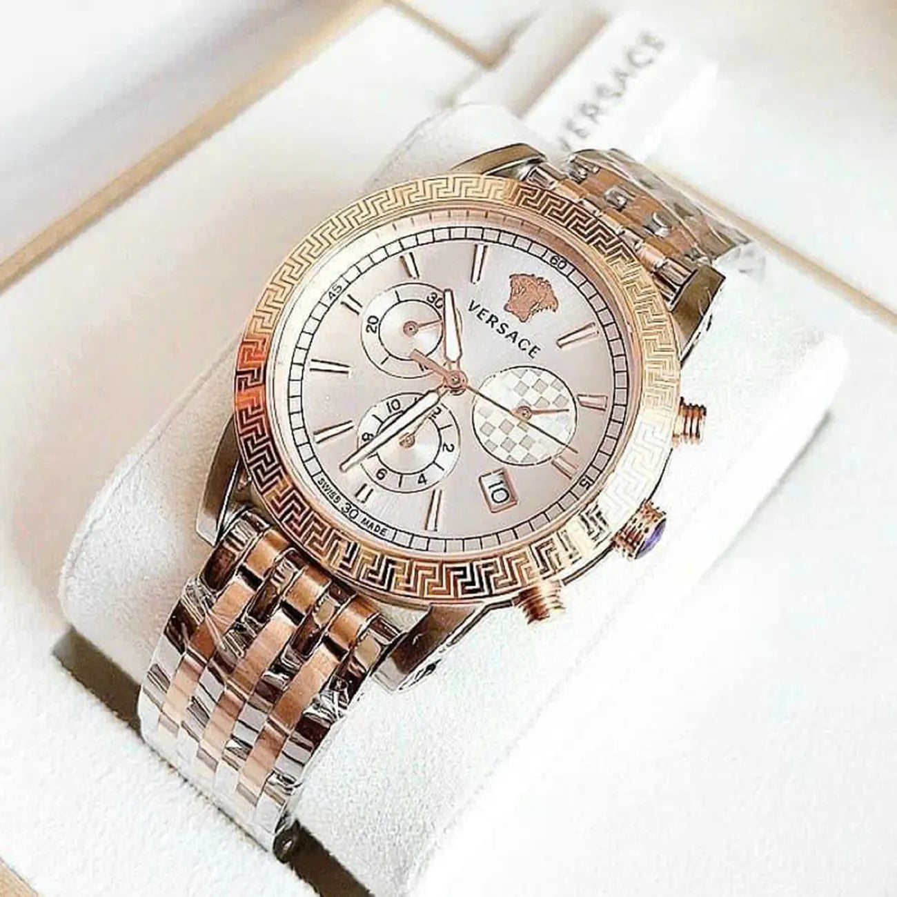 Versace VELT00319 Sport Tech Chronograph Quartz Silver Dial