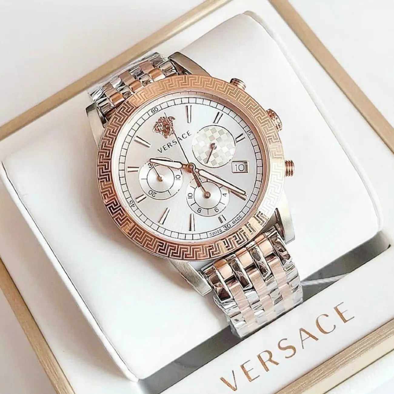 Versace VELT00319 Sport Tech Chronograph Quartz Silver Dial