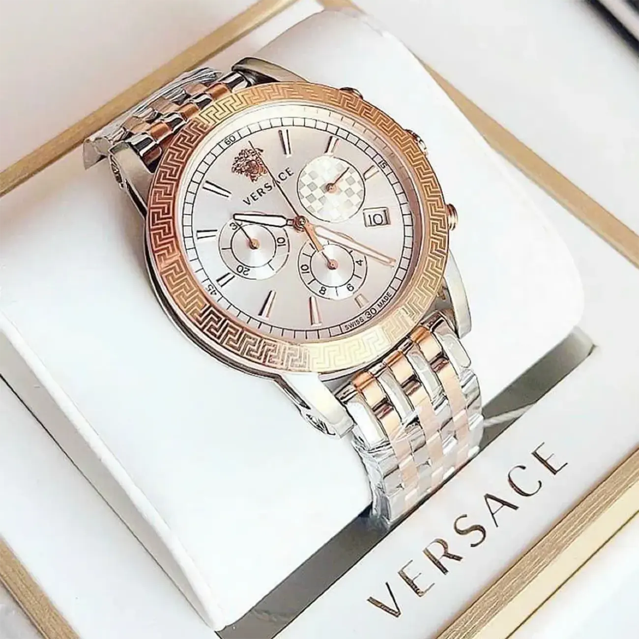 Versace VELT00319 Sport Tech Chronograph Quartz Silver Dial