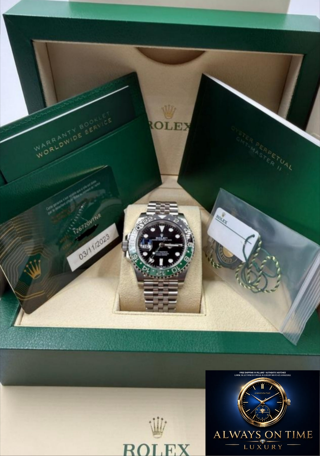 Rolex GMT II SPRITE 2025 Excellent Condition
