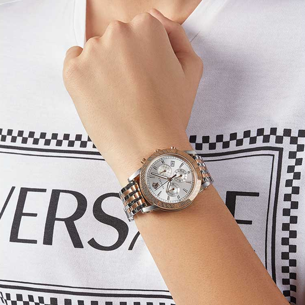 Versace VELT00319 Sport Tech Chronograph Quartz Silver Dial